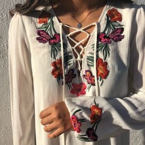 Lovers & Friends | White Embroidered Dress
